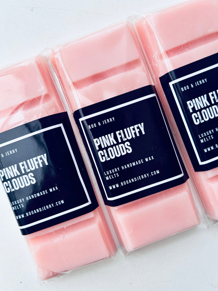 Pink Fluffy Clouds Soy Wax Snap Bar