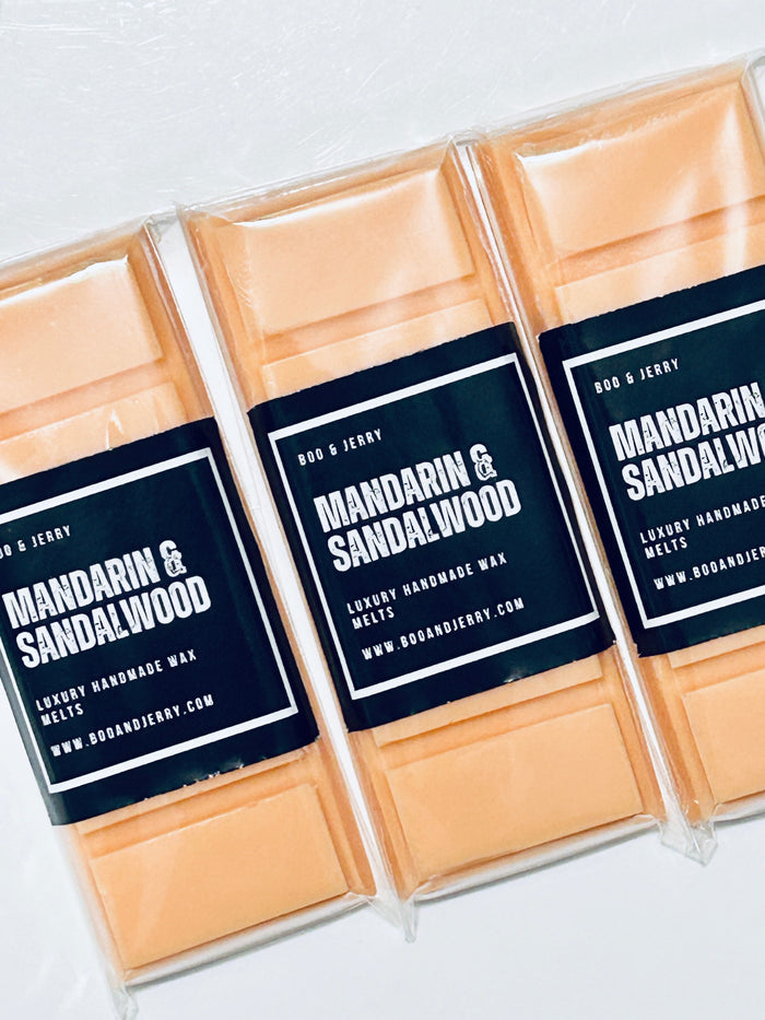 Mandarin & Sandalwood Soy Wax Snap Bar