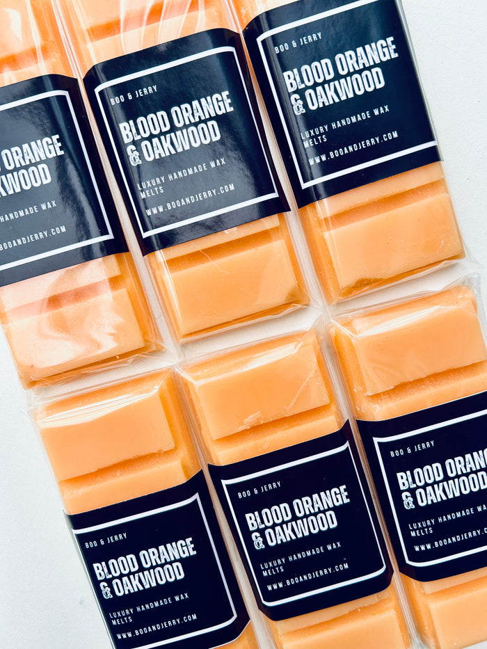 Blood Orange & Oakwood Soy Wax Snap Bar