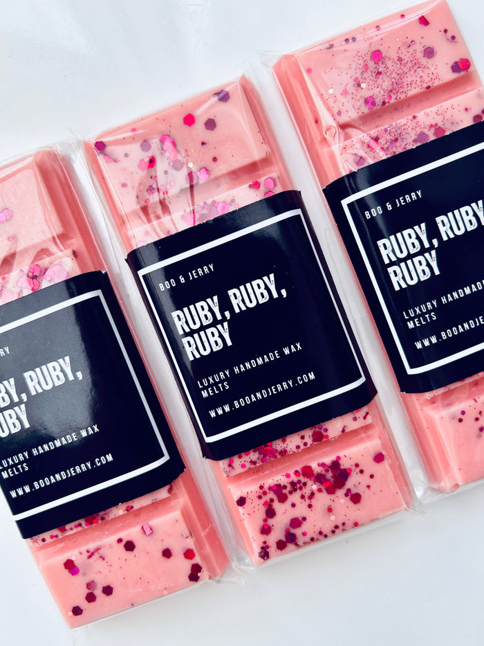 Ruby Ruby Ruby Soy Wax Snap Bar