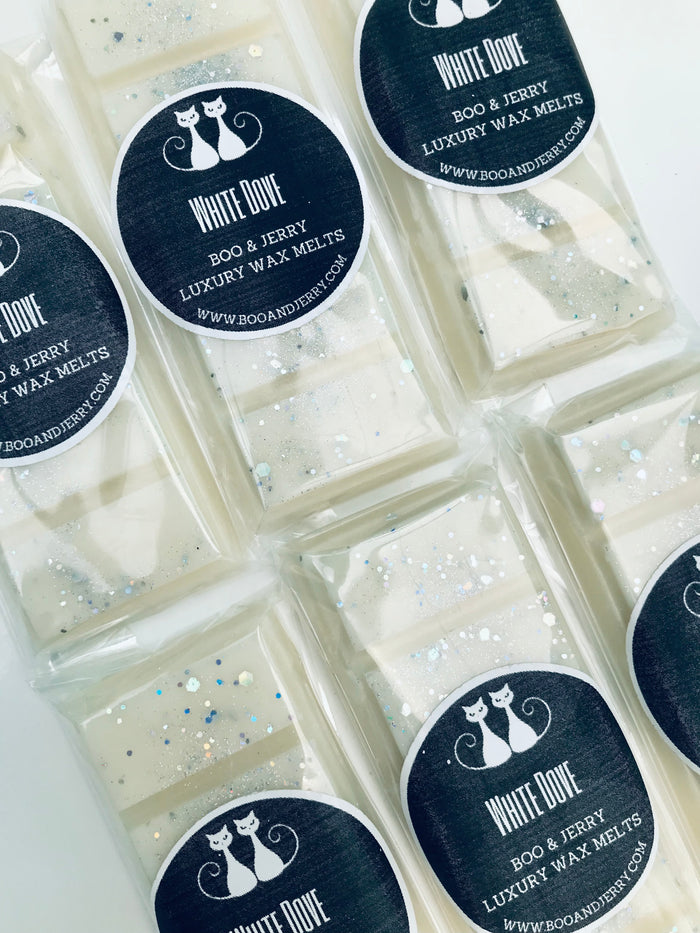 White Dove Soy Wax Snap Bar - Boo & Jerry