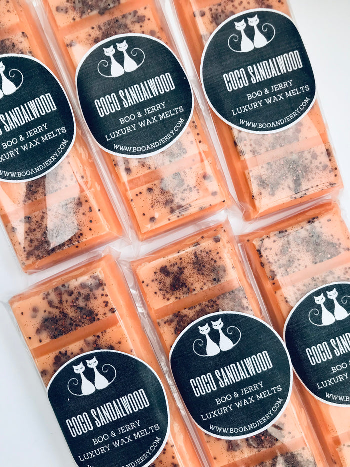 Coco Sandalwood Soy Wax Snap Bar - Boo & Jerry