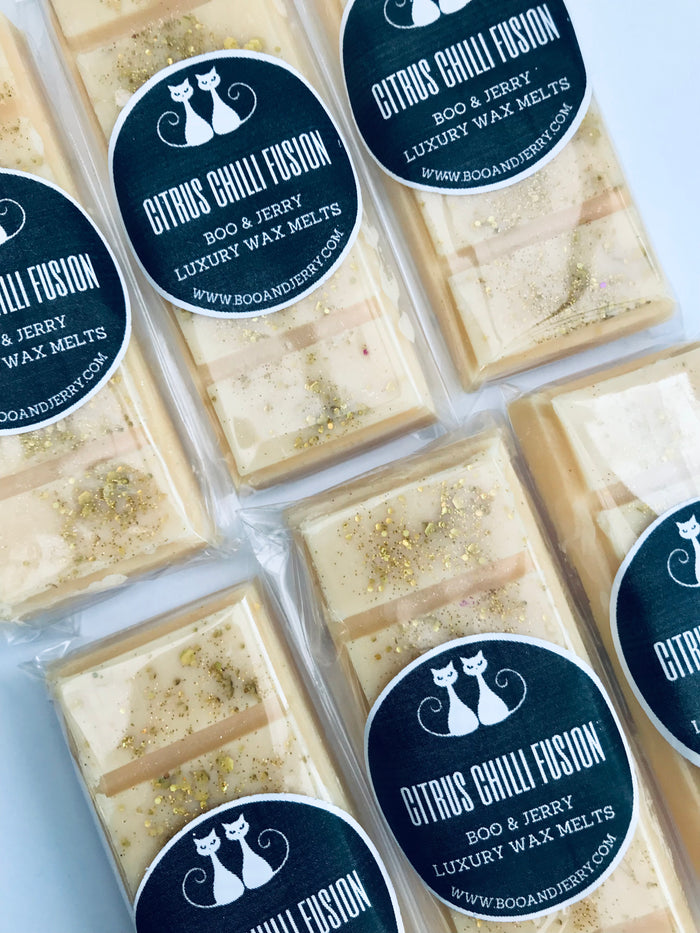Citrus Chilli Fusion Soy Wax Snap Bar - Boo & Jerry